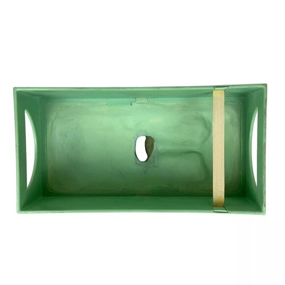 Tissue Box Cover Holder Easter Island Moai Tiki Head Dum Dum Green Rotary Hero - Picture 7 of 8